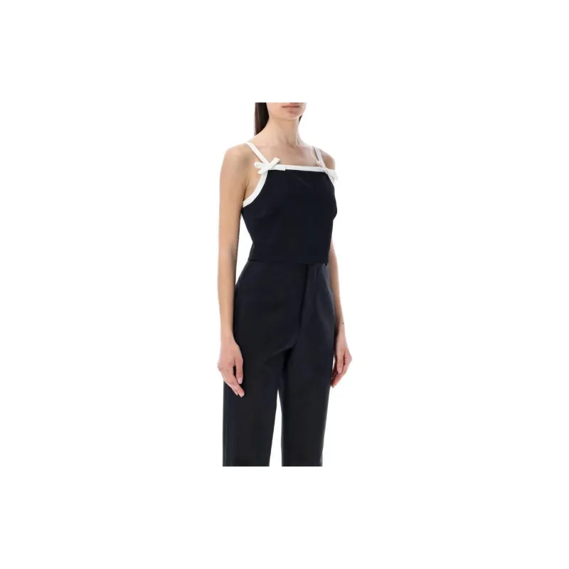 MSGM Bow Detailed Cropped Top-3