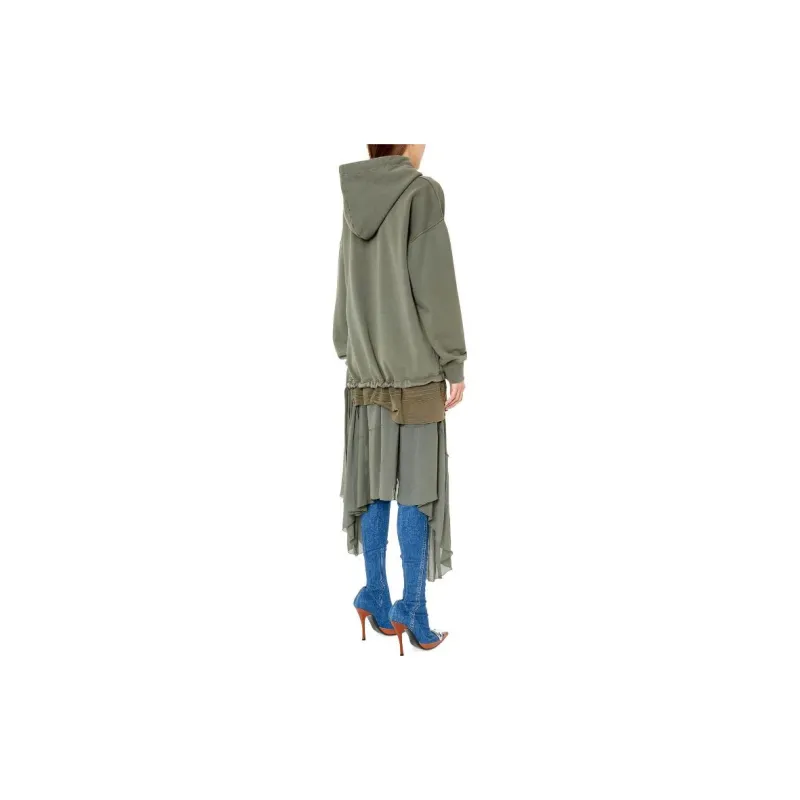 DIESEL Long-Sleeved Dresses Women's Green-2