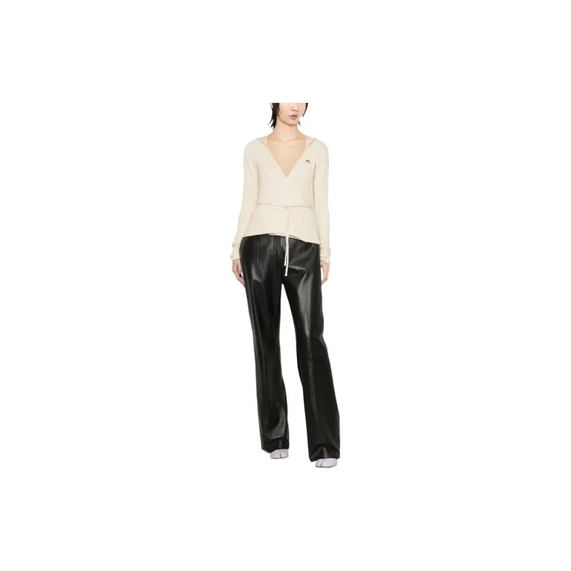 Marine Serre Sweatshirts Women's Ecru-1