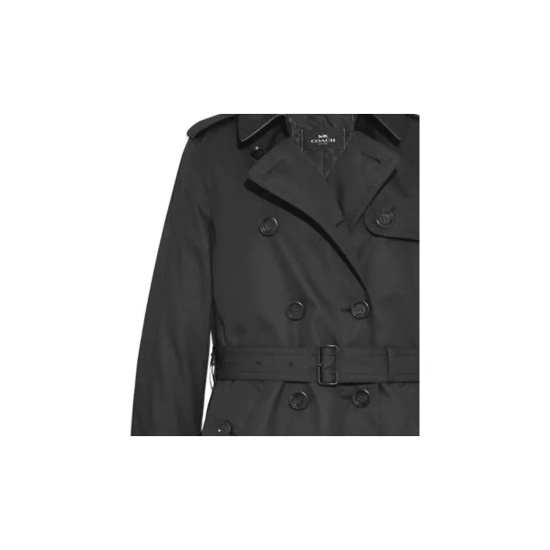 COACH Trench Coat Women's Black-2