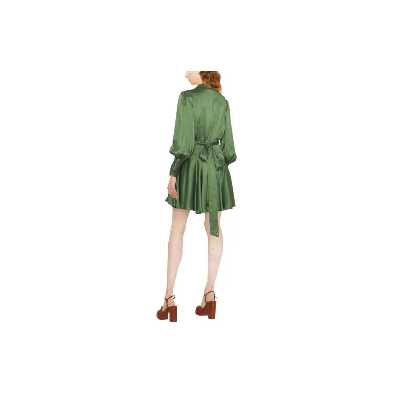 Zimmermann Long-Sleeved Dresses Women's Green-2