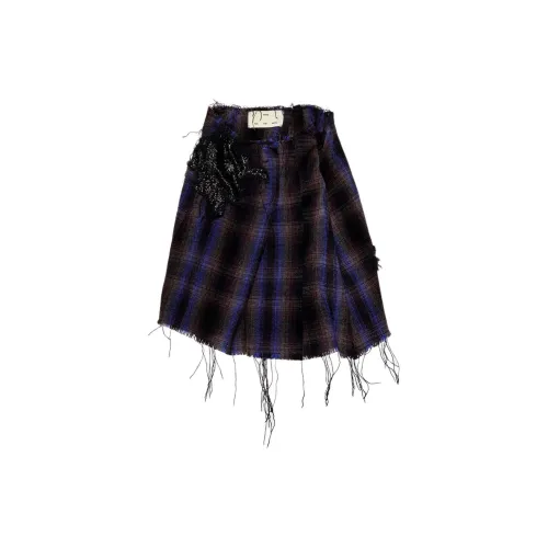 SONG FOR THE MUTE Casual Short Skirts Women's Purple