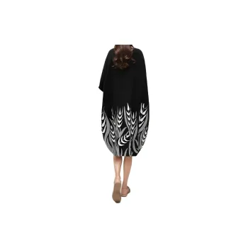 Mapping Short-Sleeved Dresses Women's Black