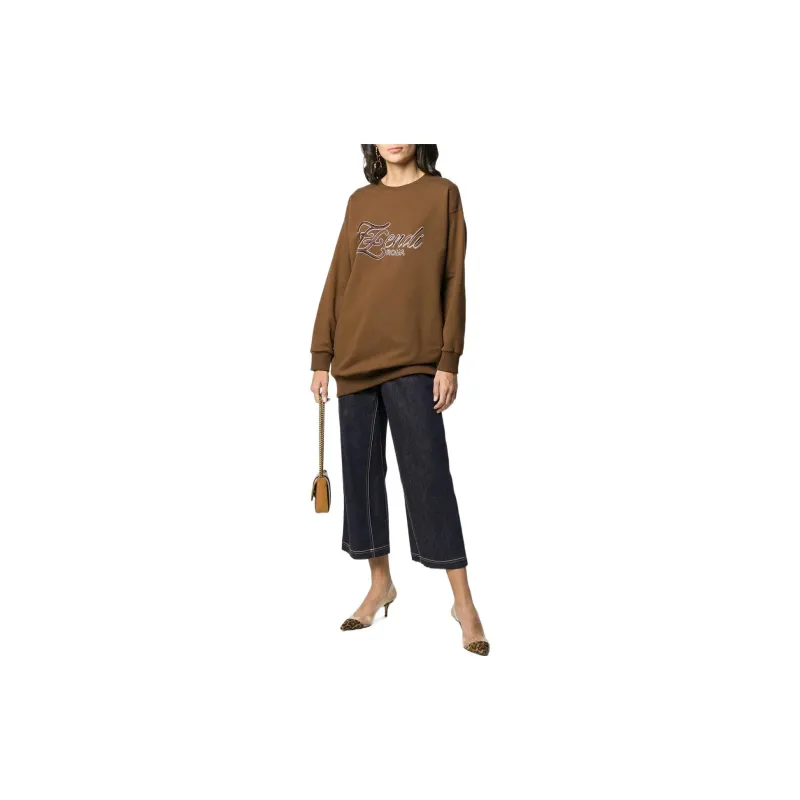 FENDI Sweatshirts Women's Brown-1