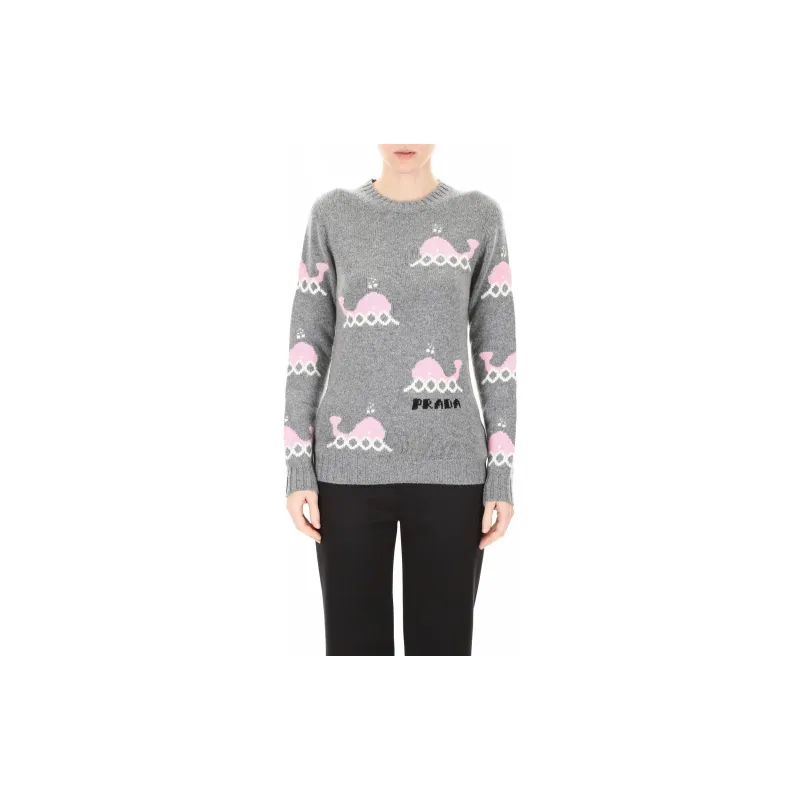 PRADA Sweaters Women's Gray-1