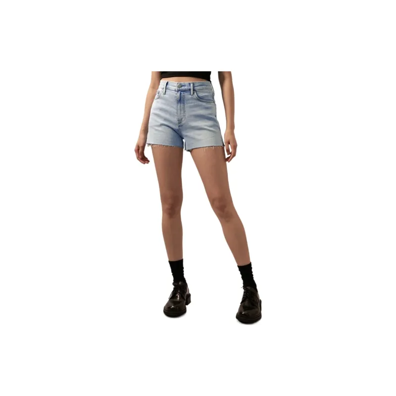 CALVIN KLEIN Denim Shorts Women's Denim Light Blue-2