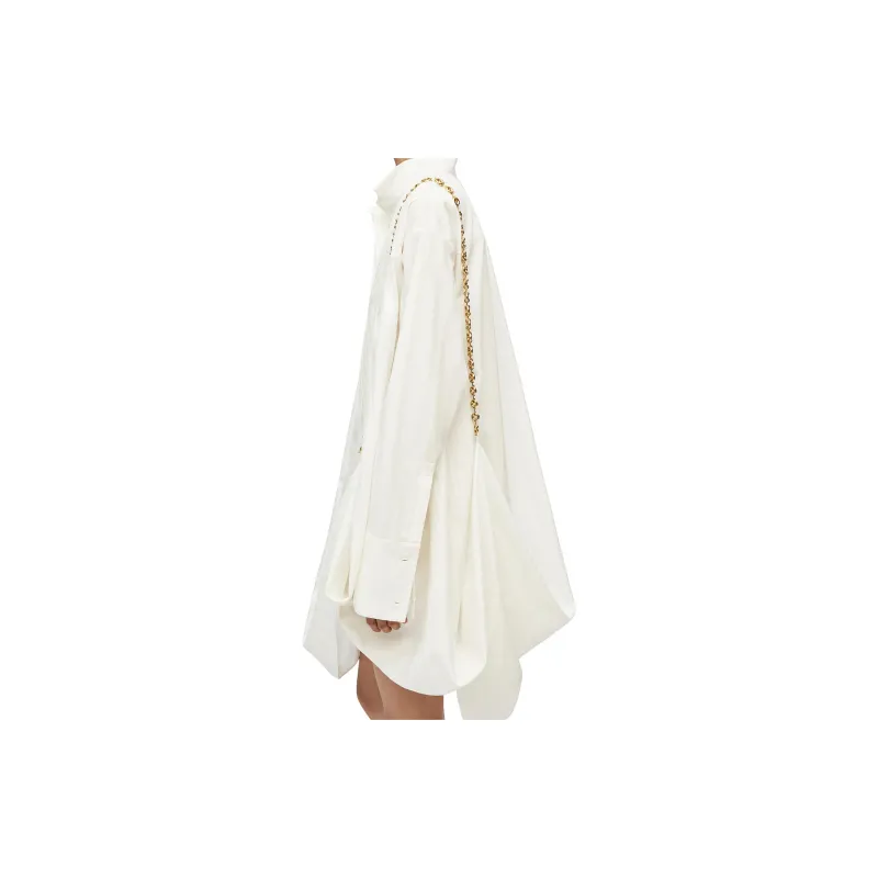 LOEWE FW23 Long Sleeved Dresses Women's White-3