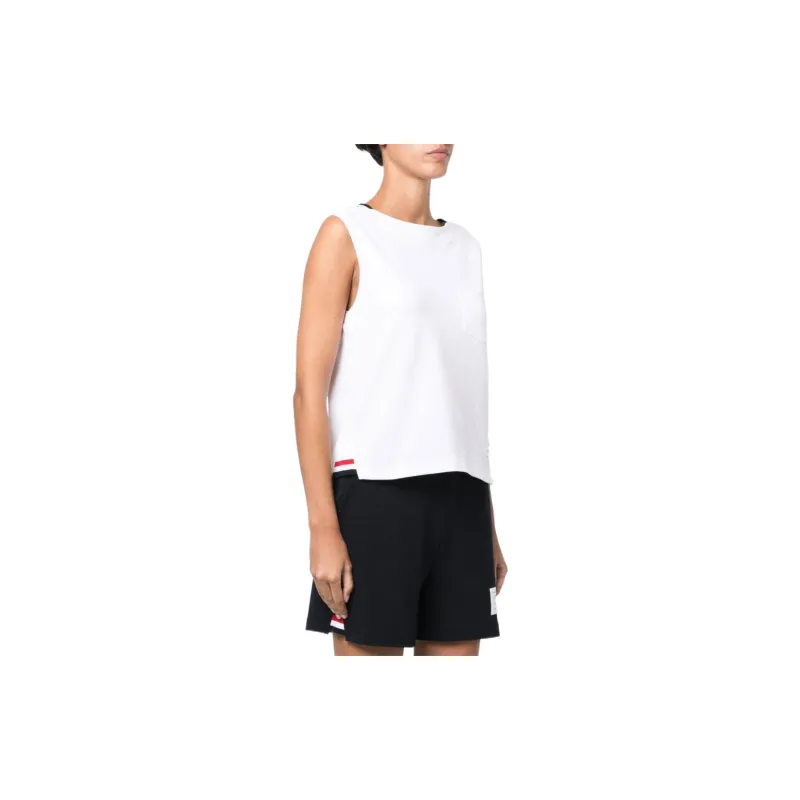 THOM BROWNE Stripe Detailed Tank Top-3