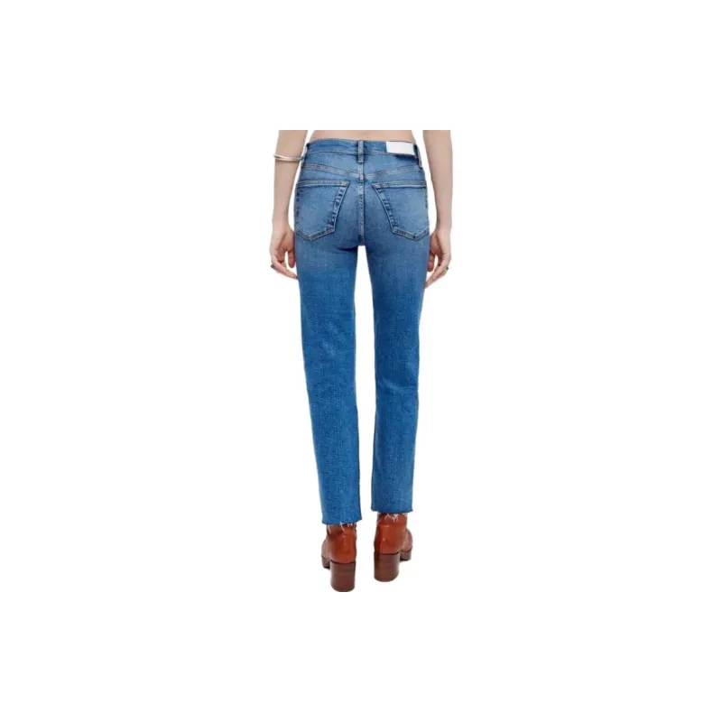 RE/DONE High rise Stove Pipe Jeans-4