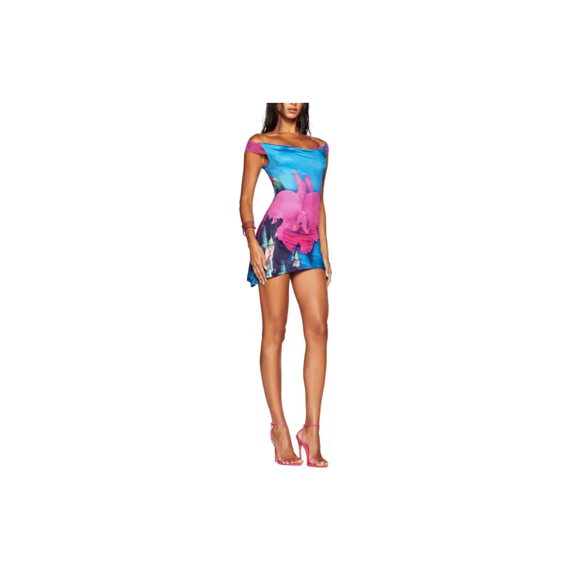 I.AM.GIA THEODORA MINI DRESS Slip Dresses Women's MULTI/Multicolor-4
