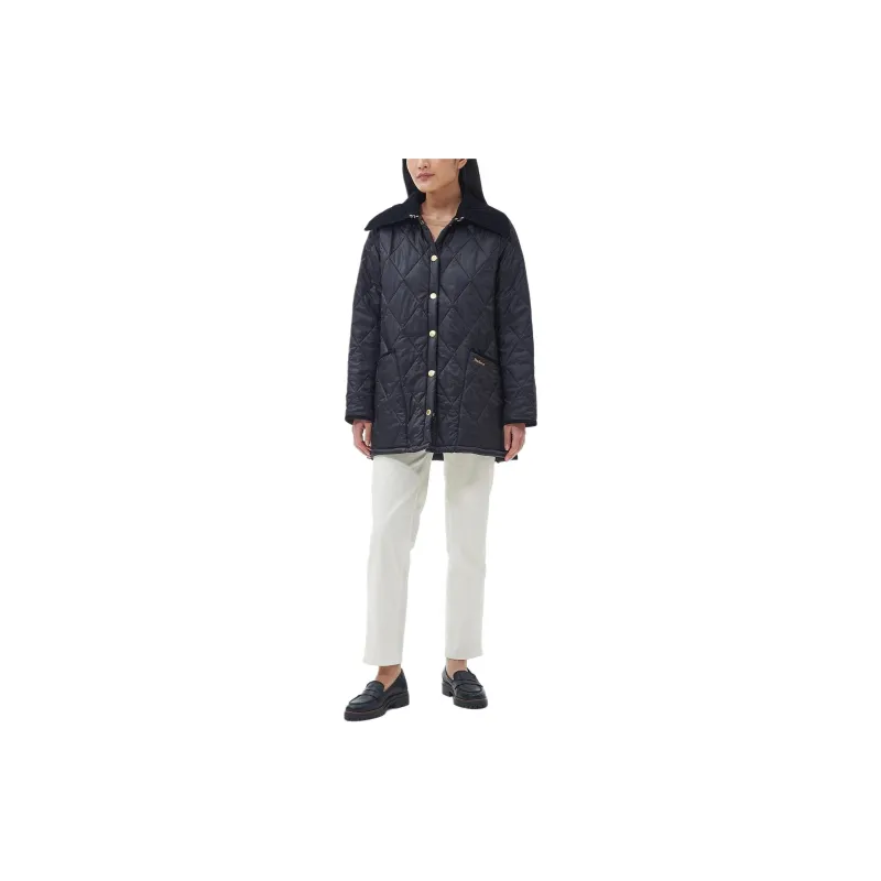 BARBOUR Modern Liddesdale Quilt Jackets Coats Women's Dark Blue-2