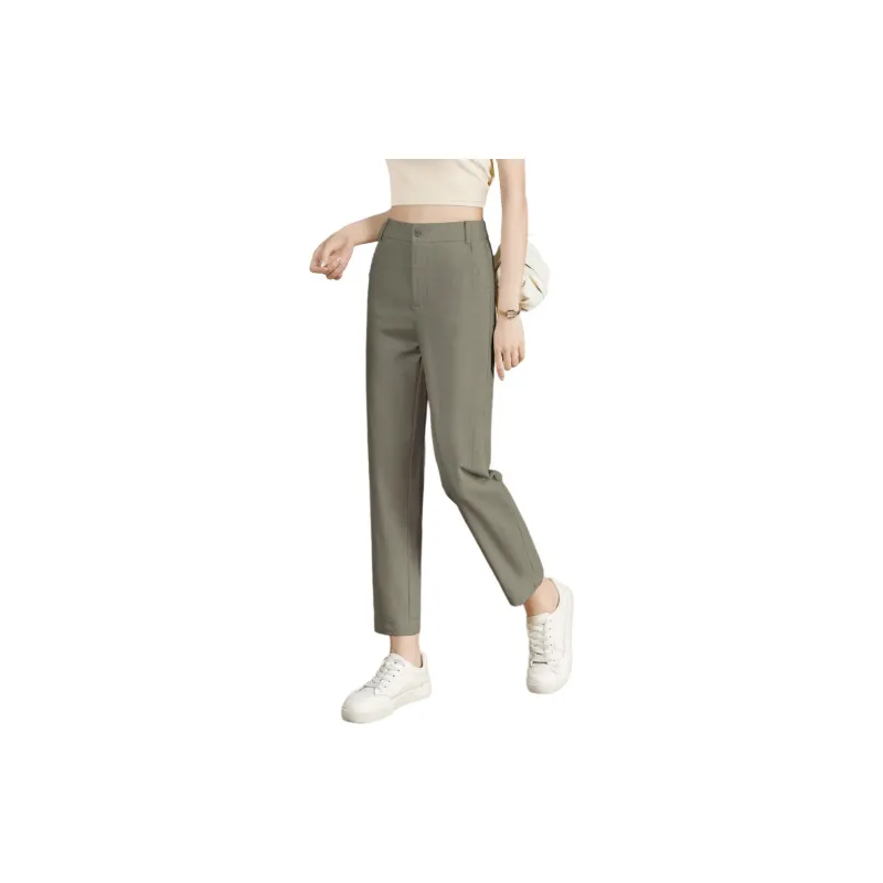 Mo Han Yi Mei Casual Pants Women's Pea Green-1