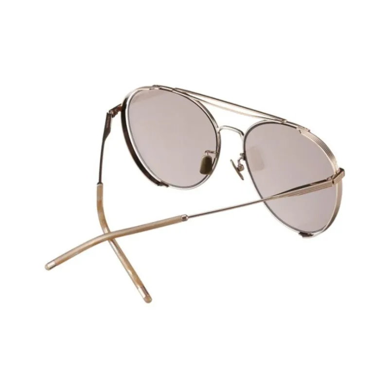 VERA WANG Titanium Aviator Sunglasses Unisex Gold-2