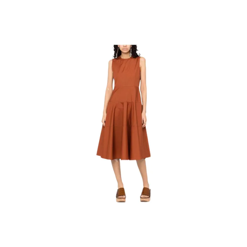 MARNI Sleeveless Dresses Women's Orange-1