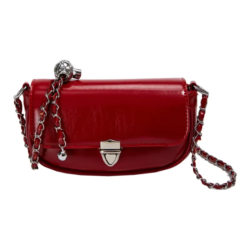 NOMK PU Handbag, Shoulder Bag, Crossbody Bag Women's Ecru/Sakura Pink/Silver/Black-4
