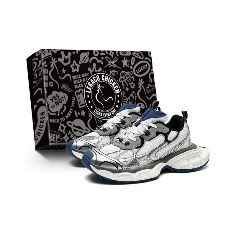 Legaco Chicken Cushioning Breathable Height Increasing Low-Top Chunky Sneakers Unisex-0