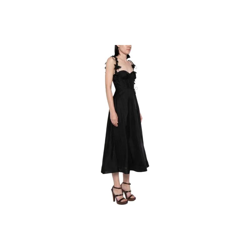 Zimmermann SS24 Slip Dresses Women's Black-3