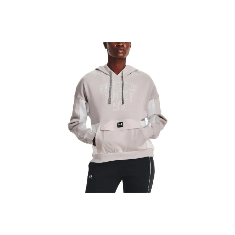 Under Armour Sweatshirt Women's Gray White-3