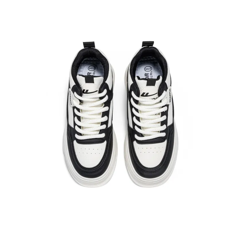 WARRIOR Skateboard Shoes Women's High Top Black Rice-5