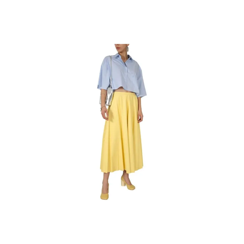 MM6 Maison Margiela Casual Long Skirts Women's Yellow-2