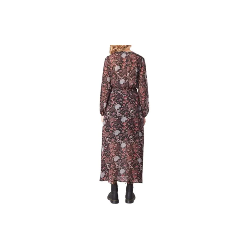 IKKS PARIS Long Sleeved Dress Women's Red-2