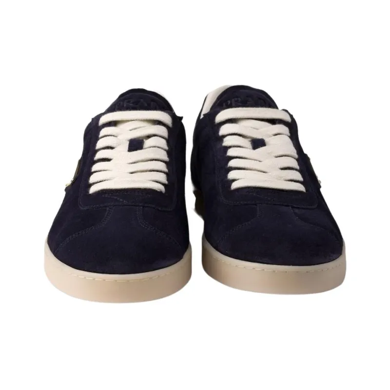 PRADA Lane Low Top Skateboard Shoes Men's Blue-4