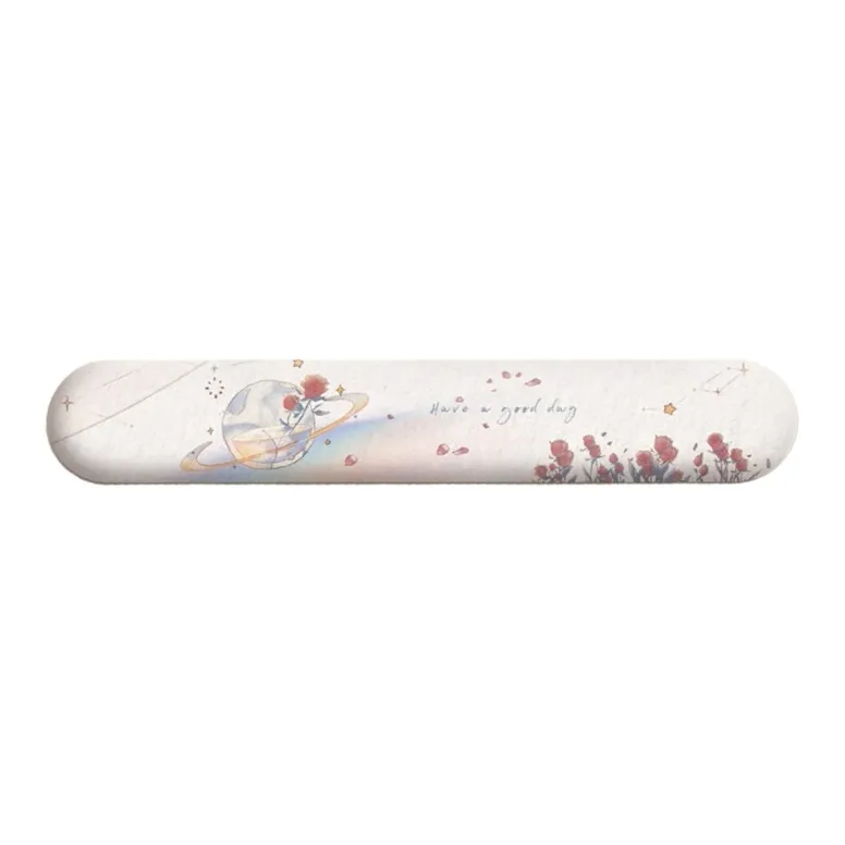 MUYKUY Milk Fiber Fabric+Silicone Thickened Wrist Rest Pad For Keyboard Gaming And Office Use Mouse Pads-4