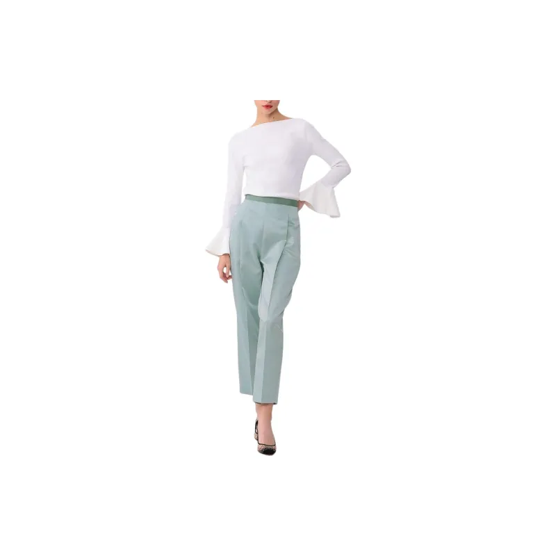 Beams Casual Pants Women's Mint Green-2