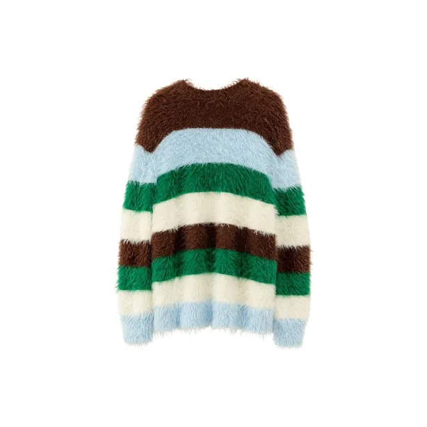 CHUU Knitwear Women's Green Stripes-1