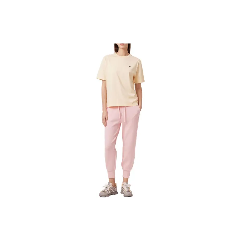LACOSTE T Shirt Women's Beige Yellow-1