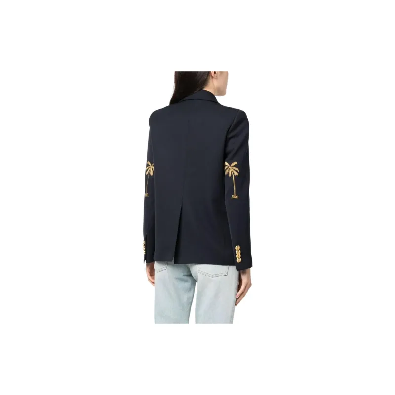 PALM ANGELS Palm embroidered Blazer-2