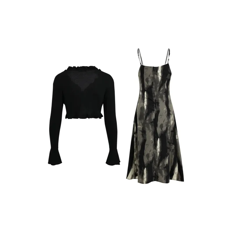 Zukizuki Skirt Set Women's Black-2