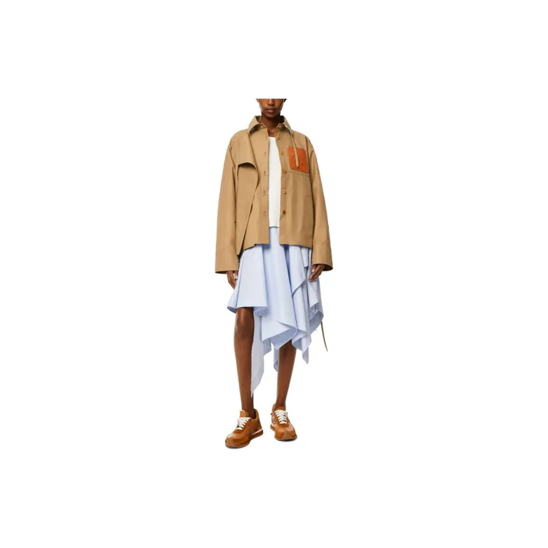 LOEWE Parka Coats Women's Caramel-1
