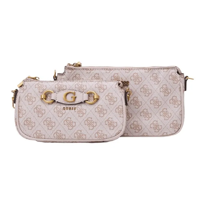 GUESS Artificial Leather Portable Crossbody Bag Shoulder Bag Medium Size Women's Light Pink-2