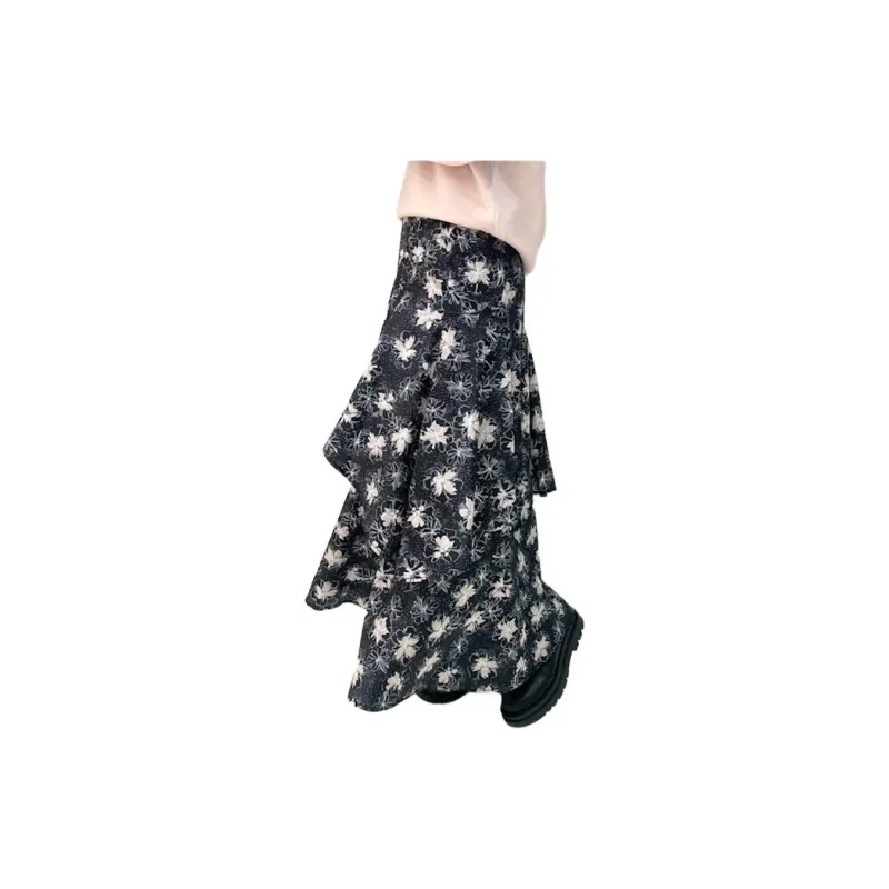 Lily Brown Casual Long Skirts Women's-2