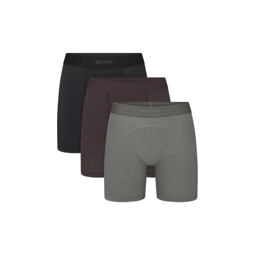 SKIMS SPORT MENS 5' BOXER BRIEF 3 PACK Underpants Men's 3 Pack OBSIDIAN MULTI/Obsidian Multicolor