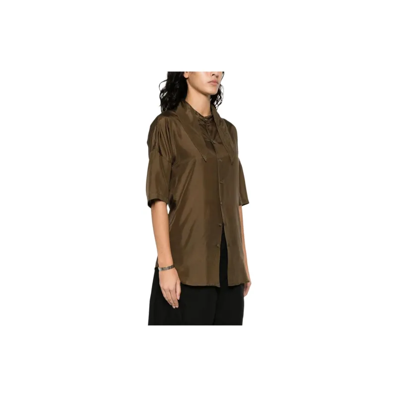 Lemaire Pussy Bow Short Sleeved Shirt-3