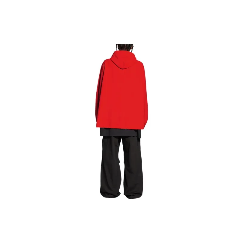Balenciaga Jackets Coats Loose Fit Style Women's Red-3