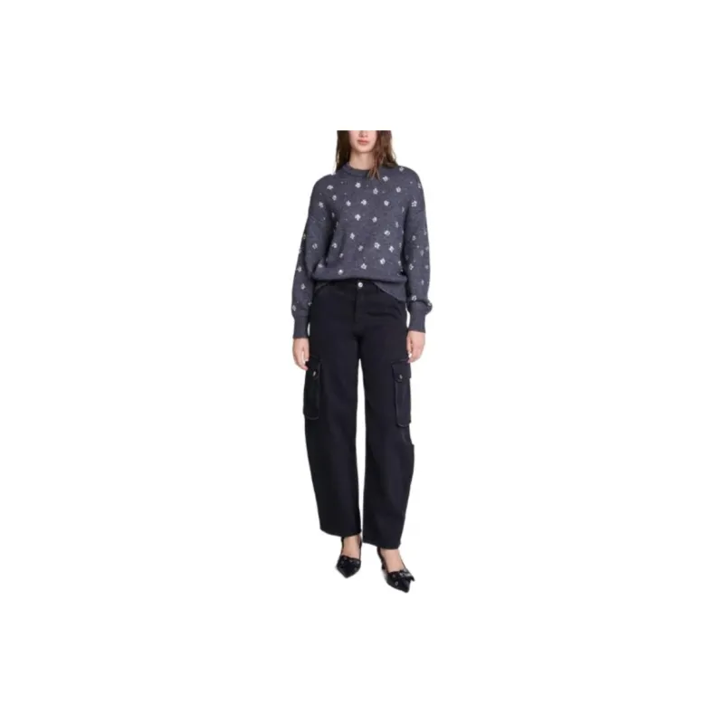Maje Rhinestone embellished Sweater-1