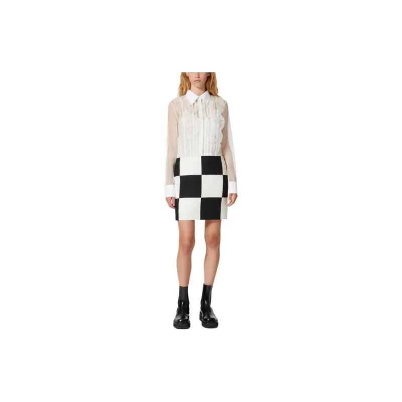 Valentino Long-Sleeved Dresses Women's White-2