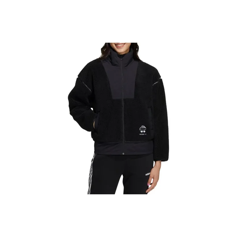 Adidas Neo Velvet Jackets Women's Black-1