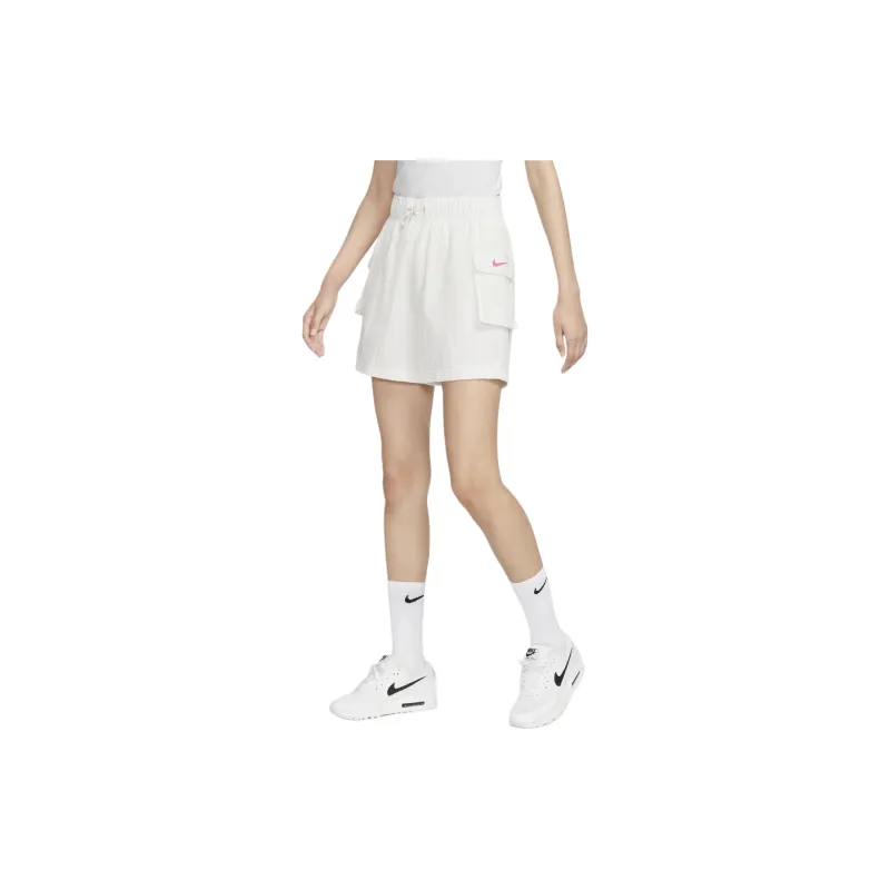 Nike ESSNTL WVN SHORT GCEL Casual Shorts Women's White-3