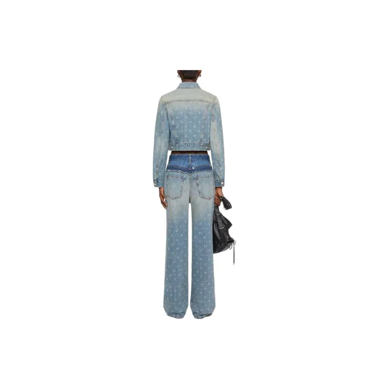 GIVENCHY FW23 Denim Jacket Women's Blue-2