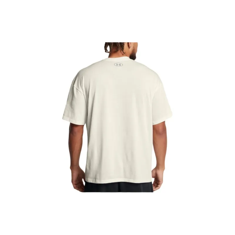Under Armour CollegiateGameday Heavyweight Performance Cotton Oversized T-Shirt Men's White-3