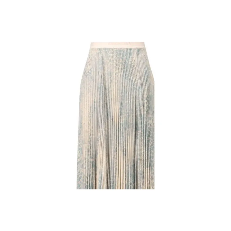 Balenciaga Lace trim Midi Skirt-2