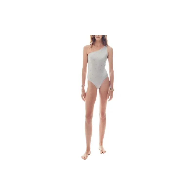 CHANEL 24 New Spring And Summer Arrivals One piece Swimsuit Women's Silver-1