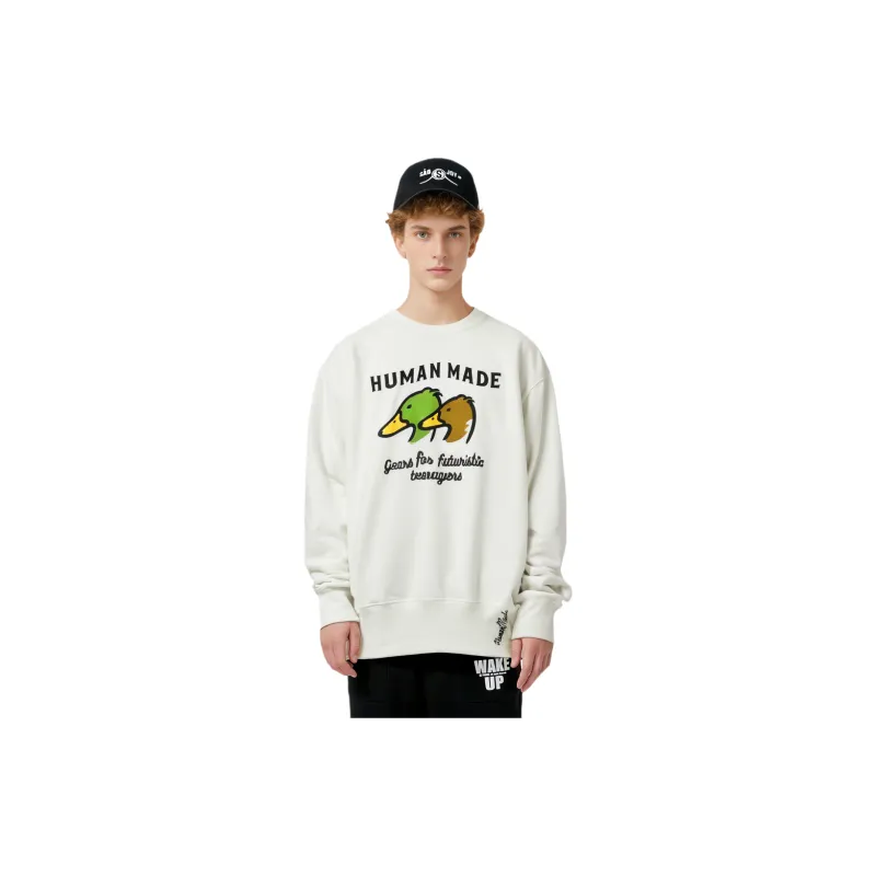 HUMAN MADE Sweatshirts Unisex White-2