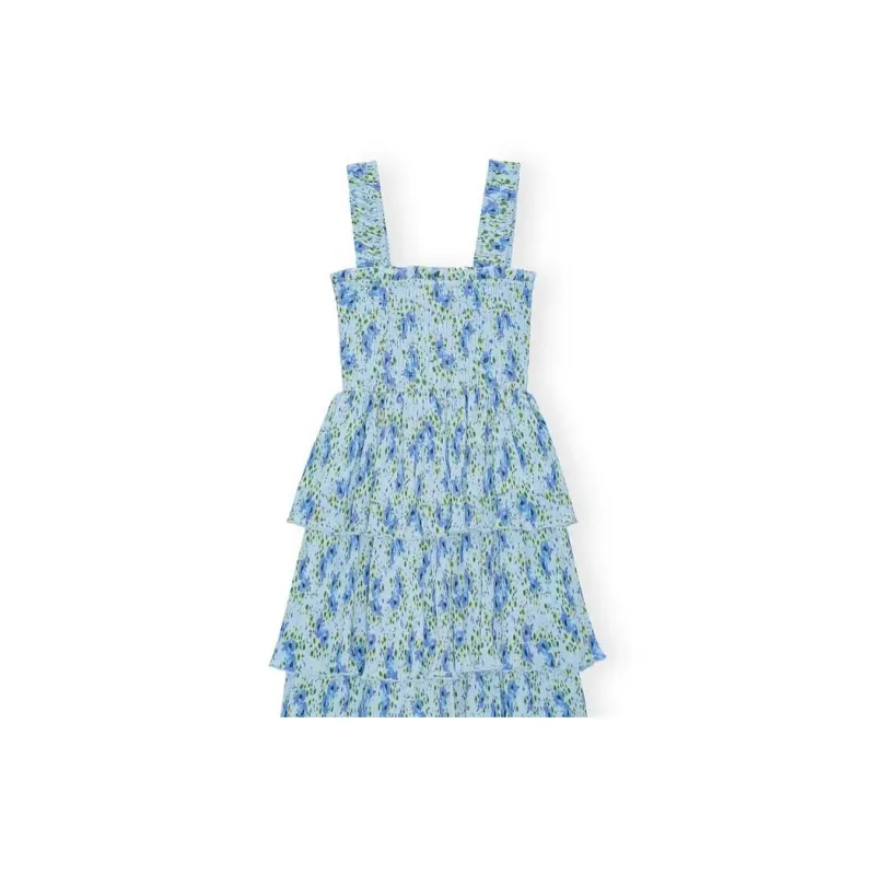 GANNI Slip Dresses Women's Ice Water Blue-5