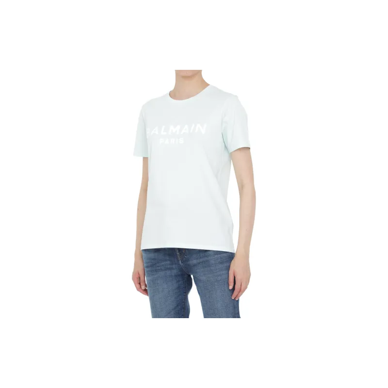 BALMAIN T-Shirts Women's Light Blue-2