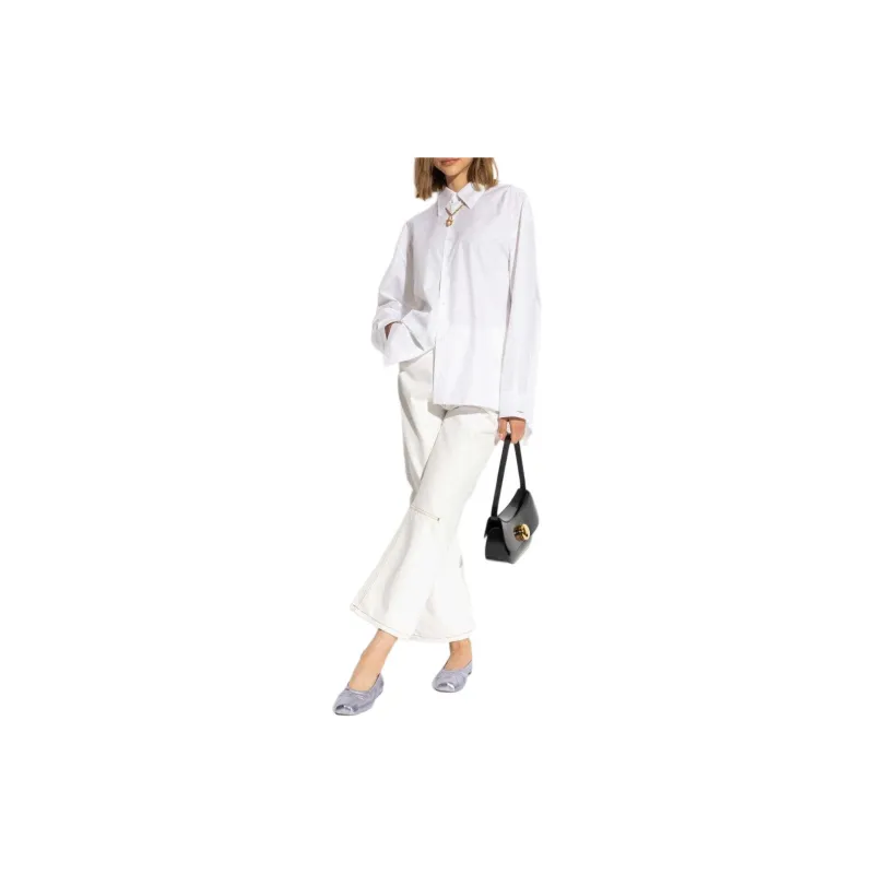 MARNI Logo Embroidered Long Sleeved Shirt-3
